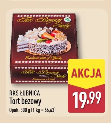 Tort bezowy RKS Łubnica promocja w Aldi
