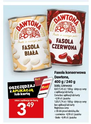 Fasola konserwowa czerwona Dawtona promocja w Twój Market