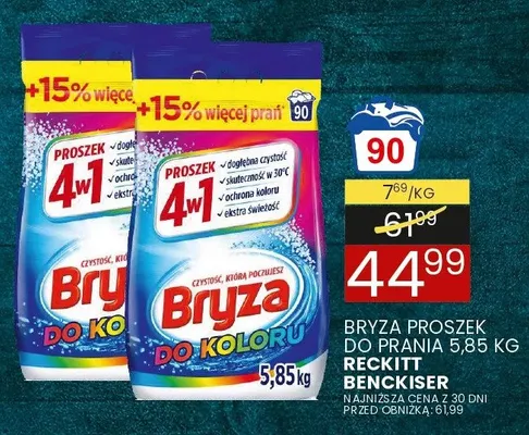 Proszek do prania Bryza do koloru promocja w Wafelek
