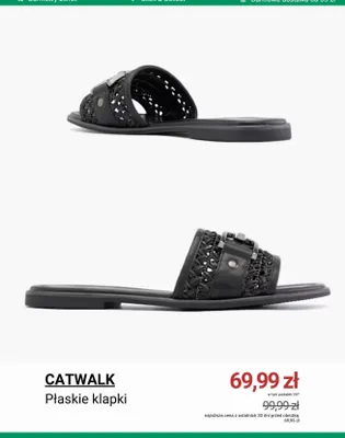 Płaskie klapki CATWALK promocja w Deichmann