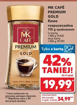 Kawa rozpuszczalna Premium Gold promocja w Kaufland
