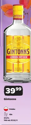 Gin Gintonns promocja w Netto