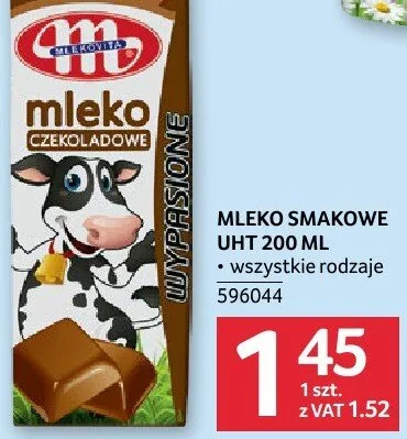 Mleko smakowe UHT Mlekovita 200ml różne rodzaje promocja w Selgros