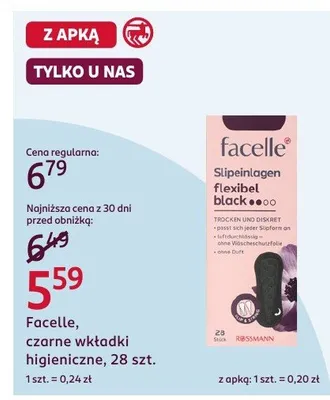 Wkładki higieniczne promocja w Rossmann