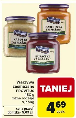 Warzywa zasmażane 480g różne rodzaje promocja w Carrefour Market