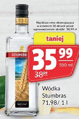 Wódka Stumbras promocja w Prim Market