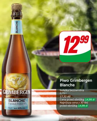 Piwo Grimbergen Blanche promocja w Dino