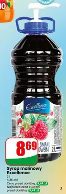 Syrop malinowy Excellence promocja w Dino