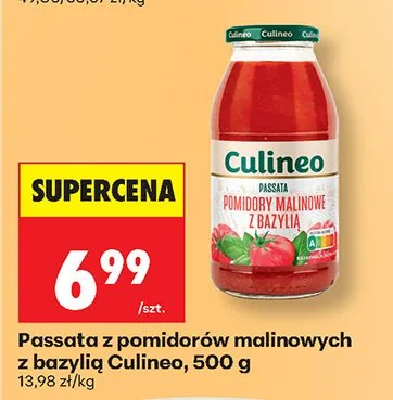 Passata z pomidorów malinowych z bazylią promocja w Biedronka