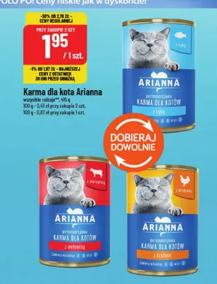 Karma dla kota z drobiem Arianna promocja w POLOmarket