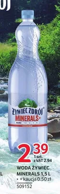 Woda mineralna Żywiec Zdrój Minerals+ promocja w Selgros