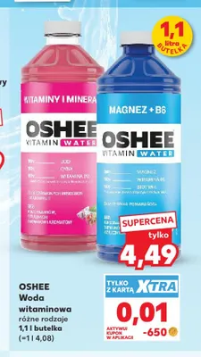 Woda witaminowa magnez + B6 Oshee promocja w Kaufland