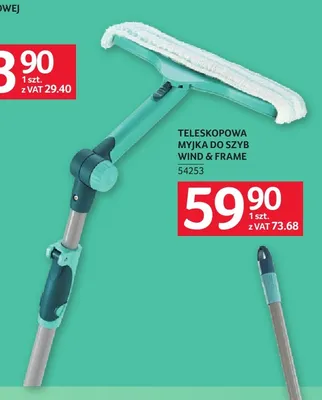 Teleskopowa myjka do szyb Wind & Frame Leifheit promocja w Selgros