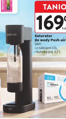 Saturator do wody Dafi Push-air promocja w Intermarche