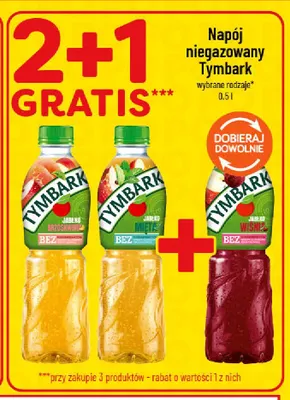 Napój niegazowany Tymbark jabłko brzoskwinia promocja w POLOmarket
