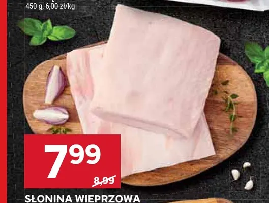 Słonina wieprzowa promocja w Stokrotka