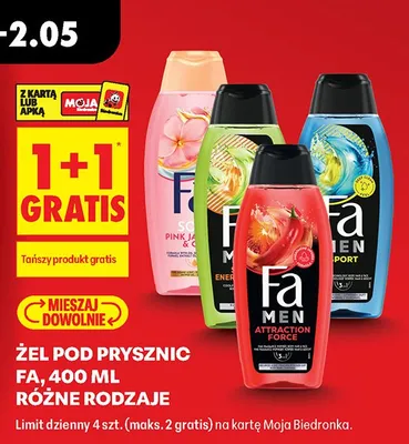 Żel pod prysznic Fa promocja w Biedronka