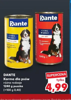 Karma dla psów Dante promocja w Kaufland