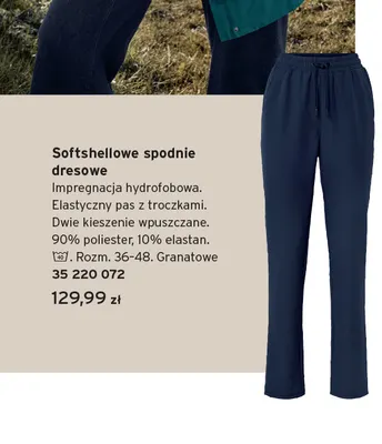 Softshellowe spodnie dresowe promocja w Tchibo