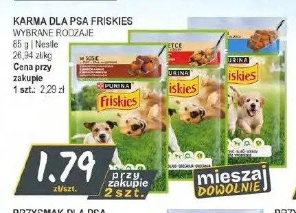 Karma dla psa Friskies w sosie z kurczakiem promocja w Słoneczko