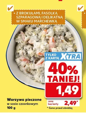 Warzywa pieczone w sosie czosnkowym promocja w Kaufland