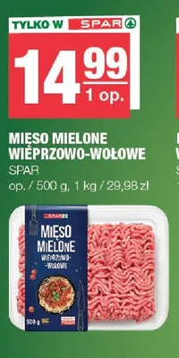 Mięso mielone wieprzowo-wołowe SPAR promocja w SPAR