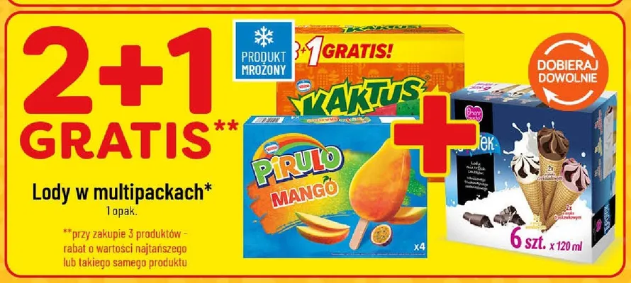 Lody Pirulo Mango 4-pak promocja w POLOmarket