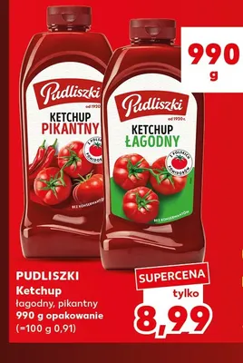 Ketchup Pudliszki pikantny promocja w Kaufland