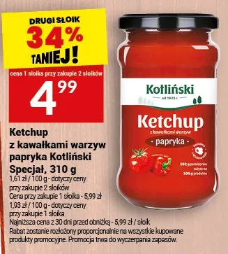 Ketchup z kawałkami warzyw papryka Specjal promocja w Twój Market