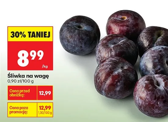 Śliwka na wagę promocja w Biedronka