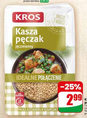Kasza jęczmienna pęczak Kros promocja w Dino