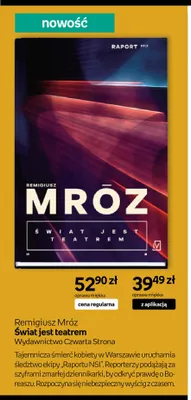 Książka Świat jest teatrem Remigiusz Mróz promocja w Empik