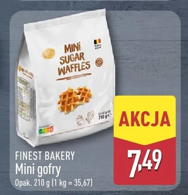 Mini gofry Finest Bakery promocja w Aldi