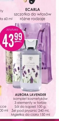 Komplet kosmetyków Aurora Lavender 3 elementy w torbie promocja w Drogerie Jasmin