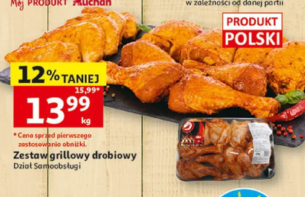 Zestaw grillowy drobiowy promocja w Auchan