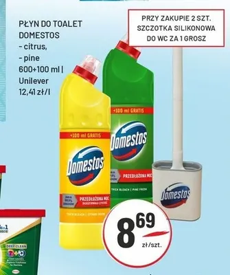 Płyn do toalet Domestos citrus promocja w Sedal