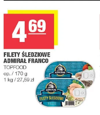 Filety śledziowe Admirał Franco promocja w SPAR