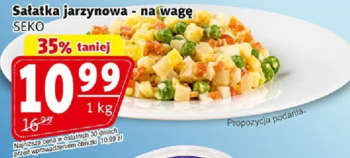 Sałatka jarzynowa - na wagę promocja w Prim Market