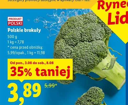 Brokuły polskie promocja w Lidl