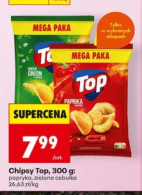 Chipsy Top papryka promocja w Biedronka