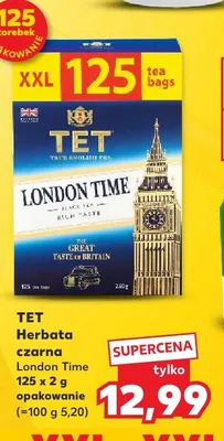 Herbata czarna TET London Time promocja w Kaufland