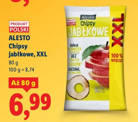 Chipsy jabłkowe, XXL promocja w Lidl
