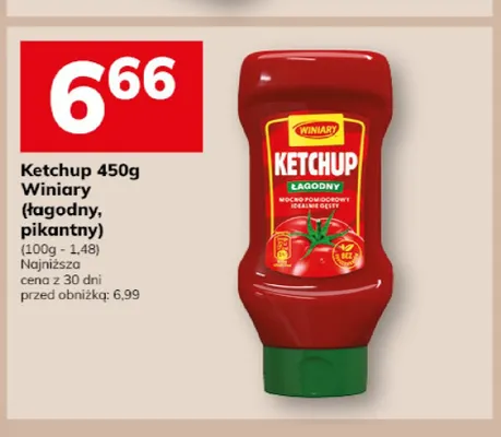 Ketchup pikantny Winiary promocja w Hitpol