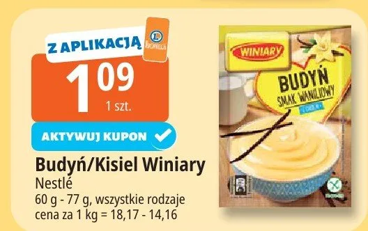 Budyń/kisiel promocja w Leclerc