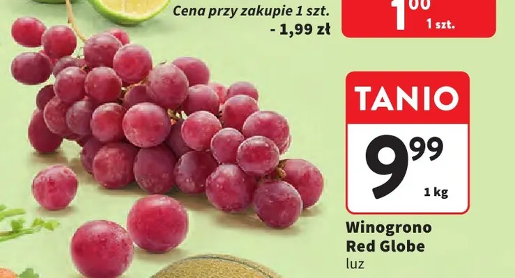 Winogrona Red Globe promocja w Intermarche