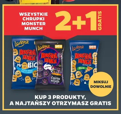 Chrupki Monster Munch Mr Big Lorenz promocja w Netto