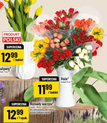 Tulipany bukiet 7szt. promocja w POLOmarket