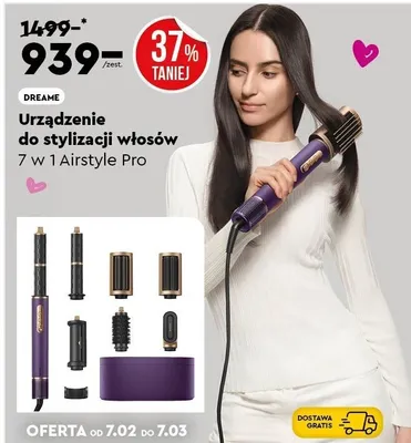 Urządzenie do stylizacji włosów 7w1 Airstyle Pro promocja w Biedronka Home