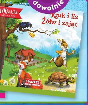 Książeczka 100 Bajek Naszego Dzieciństwa Kruk i lis Żółw i zając promocja w Dino