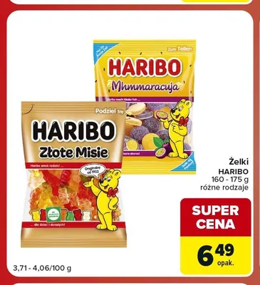Żelki Haribo Złote Misie promocja w Carrefour Market